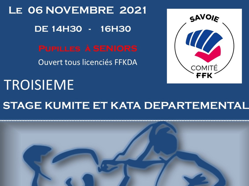 KCVG : Troisième stage départementale Savoie kumite et kata