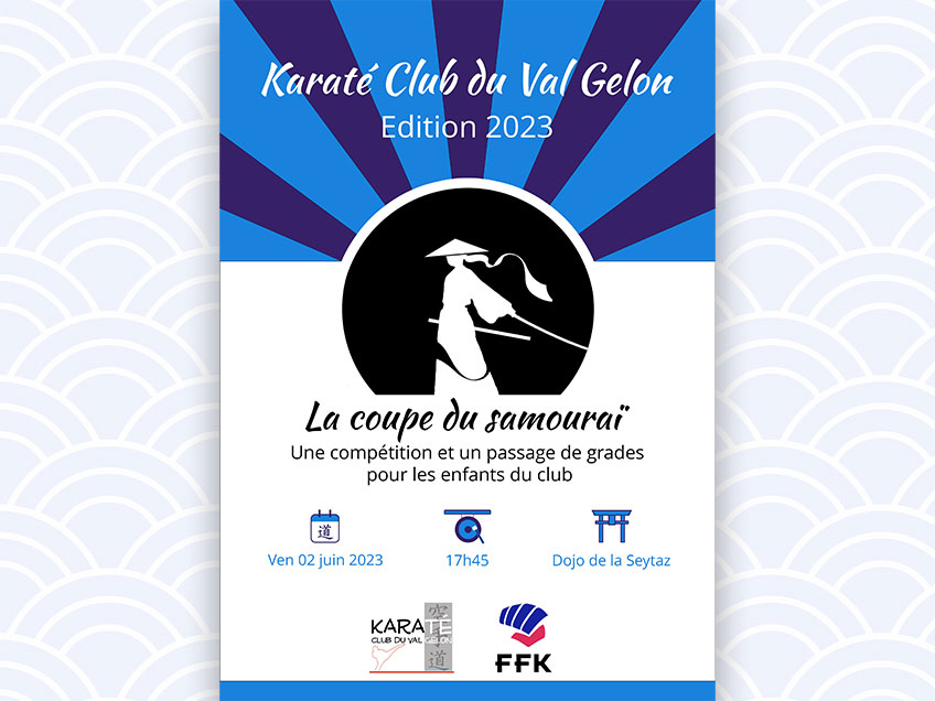 Le Karaté Club du Val Gelon et son édition 2023 de la coupe du samouraï