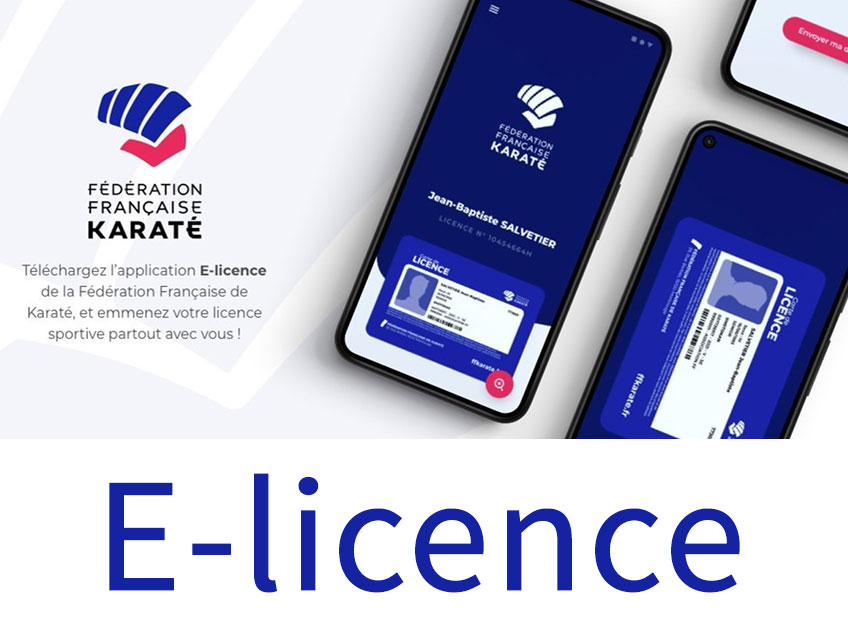 L'application FFKarate e-licence